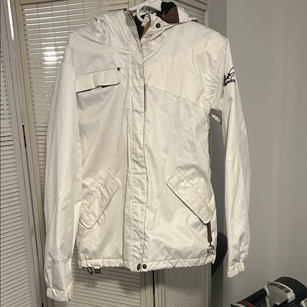 Ride White Hooded Woman’s  Jacket